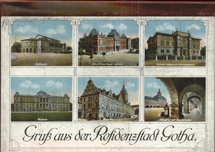 Gotha Thueringen Hoftheater Museum Rathaus Postamt