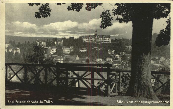 Bad Friedrichroda Blick von der Keilspromenade