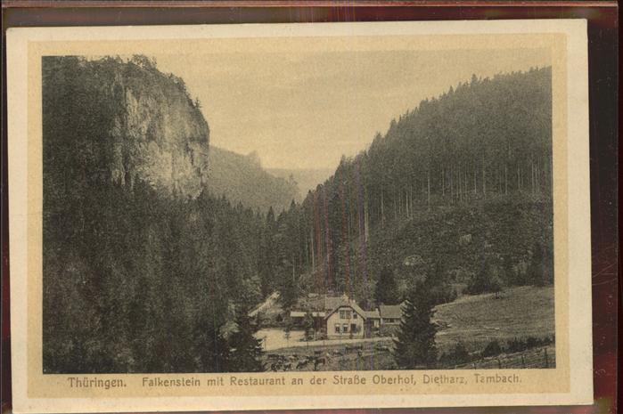 Falkenstein Thueringen Restaurant an der Strasse Oberhof Dieth