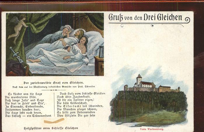 Friedrichroda Die drei Gleichen auf der Wachsenburg