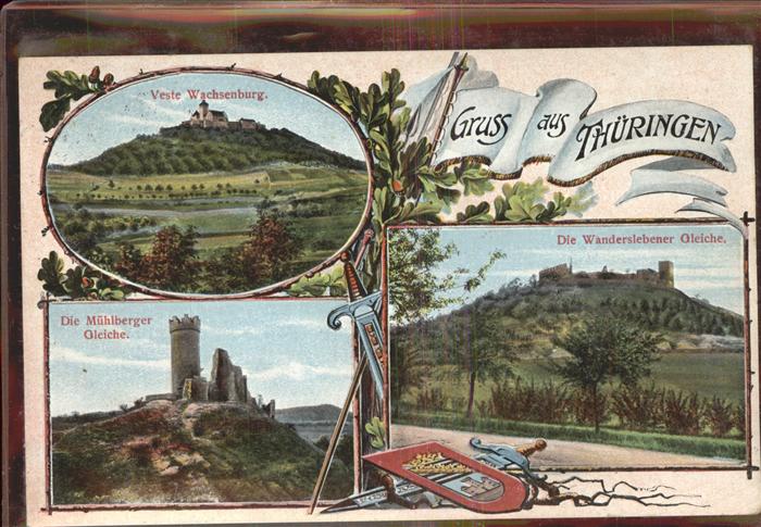 ERFURT  CITY Veste Wachsenburg u.M?hlberger Gleiche