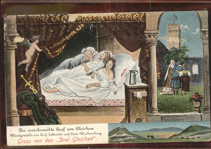 Friedrichroda Die drei Gleichen auf der Wachsenburg