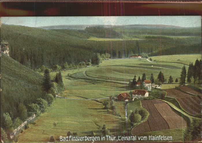 Bad Finsterbergen Blick vom Hainferlsen ins Leinatal