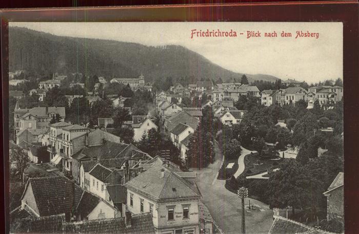 Friedrichroda Blick nach dem Absberg