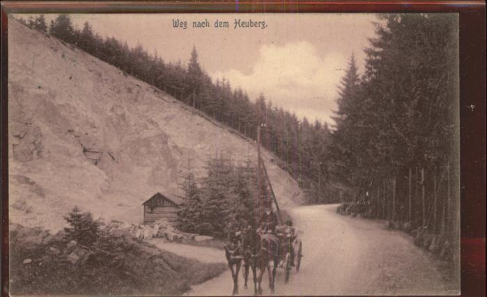 Friedrichroda Pferdekutsche auf dem Weg zum Heuberg