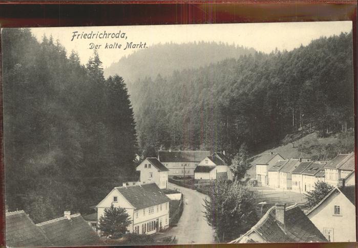 Friedrichroda Partie am kalten Markt