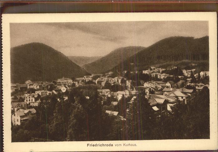 Friedrichroda Blick vom Kurhaus