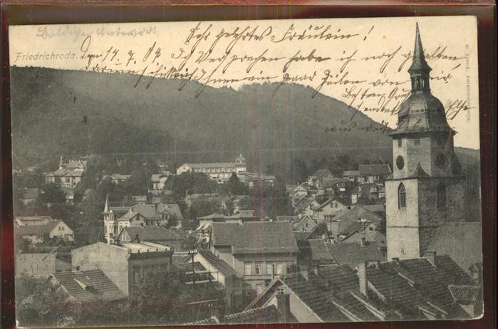 Friedrichroda Mit Kirche