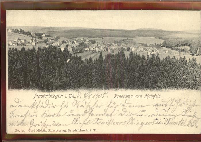 Finsterbergen Blick vom Hainfelsen