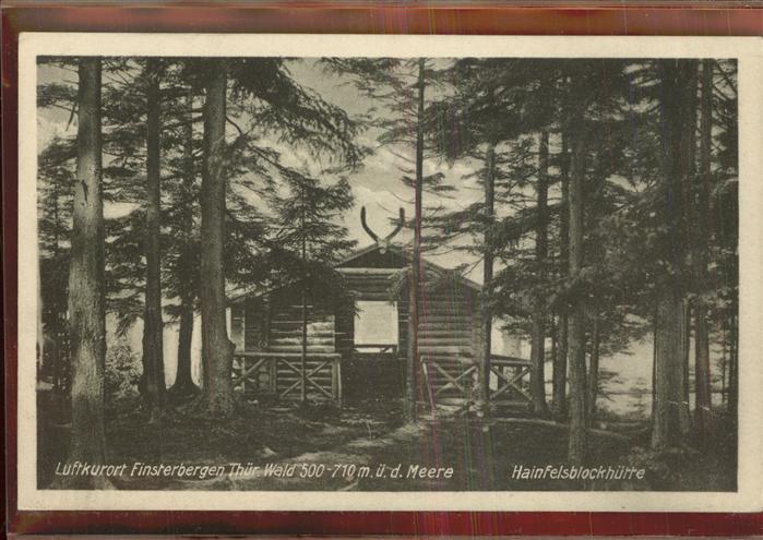 Finsterbergen Hainfelsblockhütte