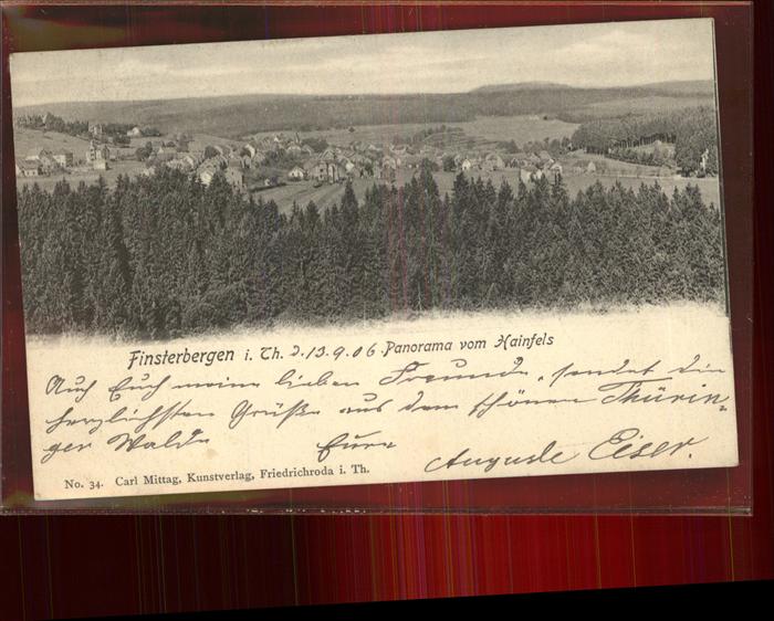 Finsterbergen Blick vom Hainfelsen