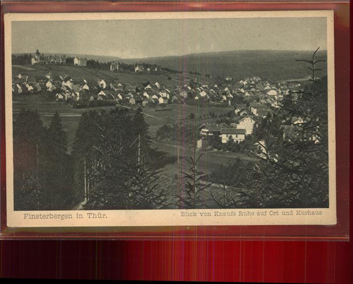Finsterbergen Blick auf Knauf`s Ruhe u.Kurhaus