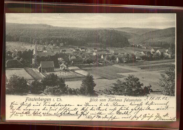 Finsterbergen Blick vom Kurhaus Felsenstein