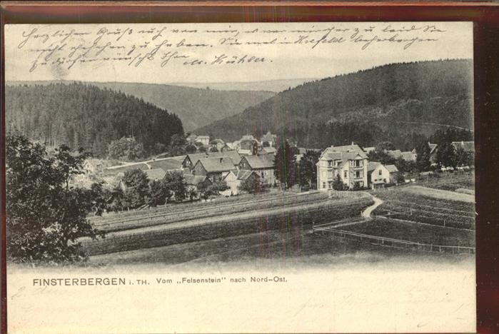 Finsterbergen Blick vom Kurhaus Felsenstein