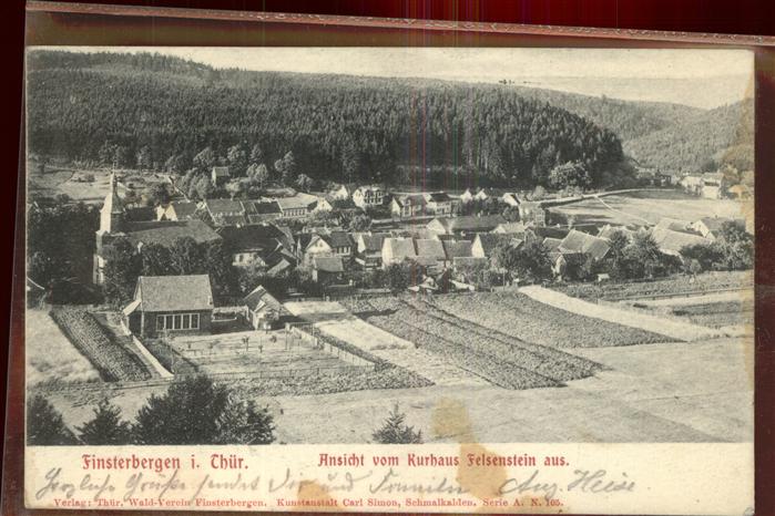 Finsterbergen Blick vom Kurhaus Felsenstein