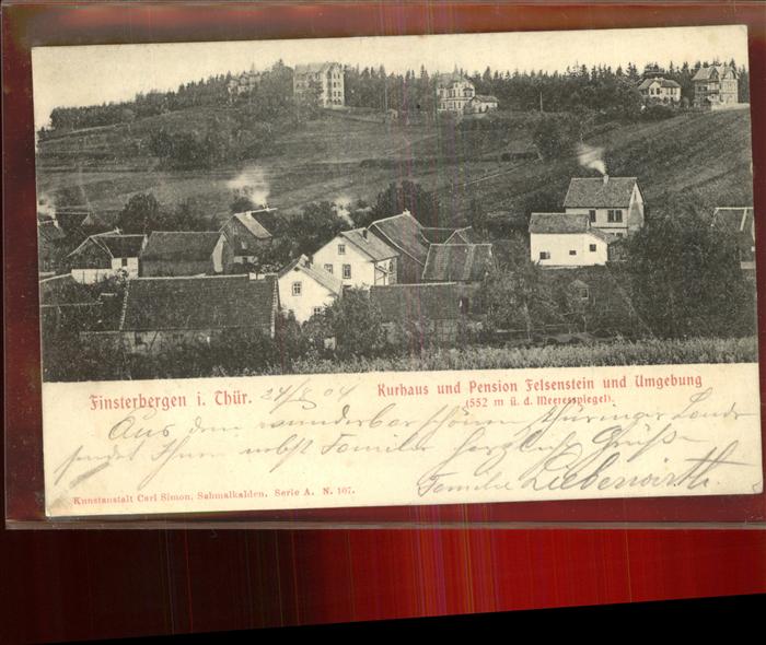 Finsterbergen Kurhaus u.Pension Felsenstein