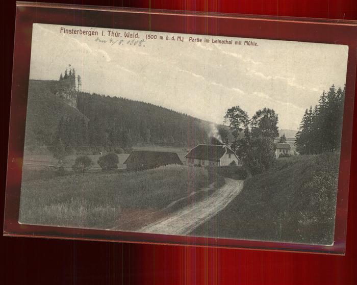 Finsterbergen Partie im Leinatal mit Mühle