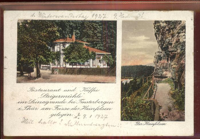 Finsterbergen Restaurant u.Kaffee Steigermühle im Lei