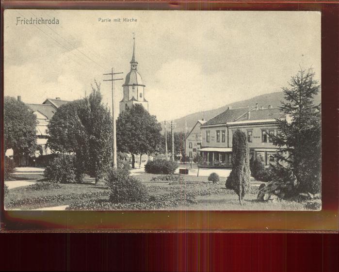 Friedrichroda Partie mit Kirche