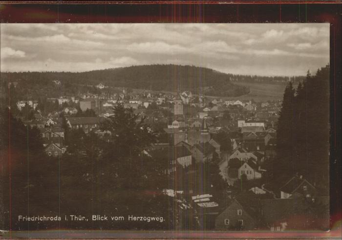 Friedrichroda Blick vom Herzogweg