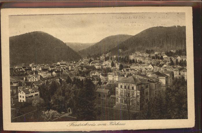 Friedrichroda vom Kurhaus gesehen