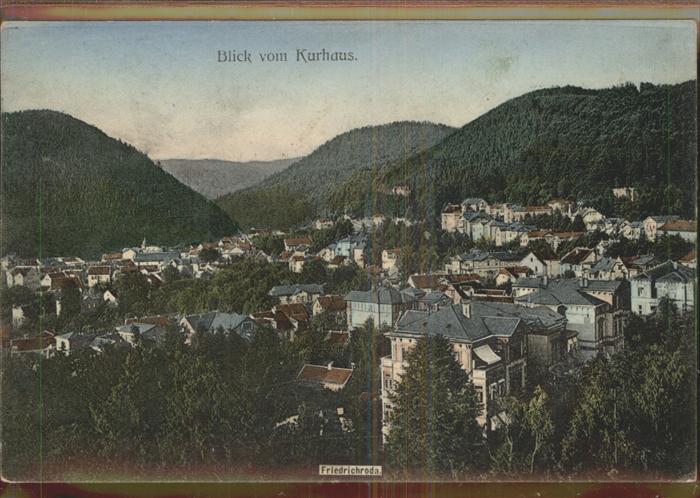 Friedrichroda Blick vom Kurhaus