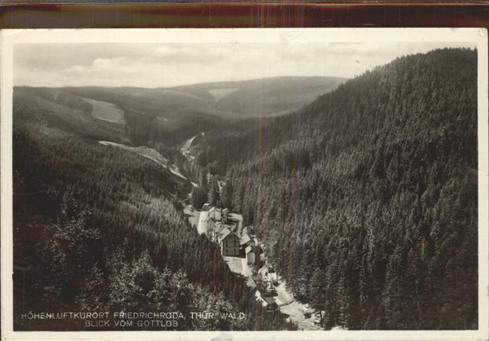 Friedrichroda Blick vom Gottlob