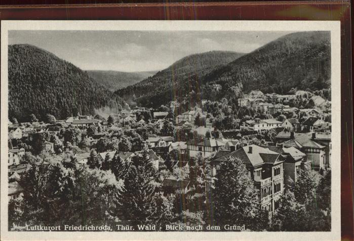 Friedrichroda Blick nach dem Grund