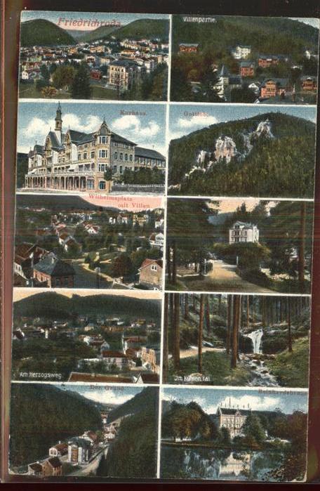 Friedrichroda Villenpartie Kurhaus Wilhelmsplatz Der