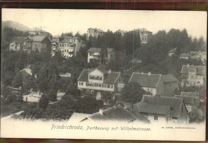 Friedrichroda Perthesweg Wilhelmstrasse