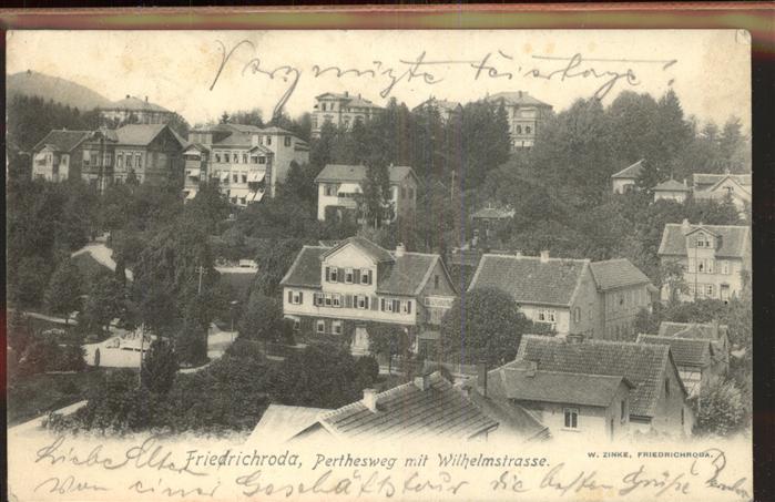 Friedrichroda Pethesweg Wilhelmstrasse