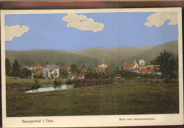 Georgenthal Blick vom Schwimmbachthal