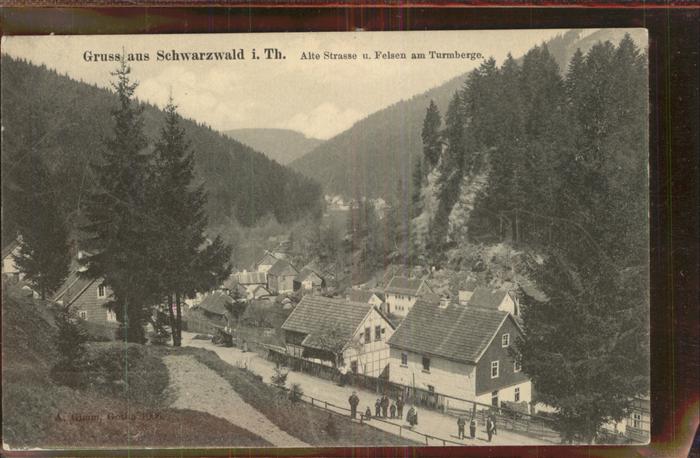 Schwarzwald Thueringen Schwarzwald Str. Felsen Turmberge