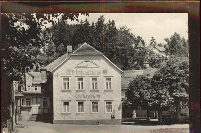 Tambach-Dietharz FDGB-Erholungsheim Spittergrund