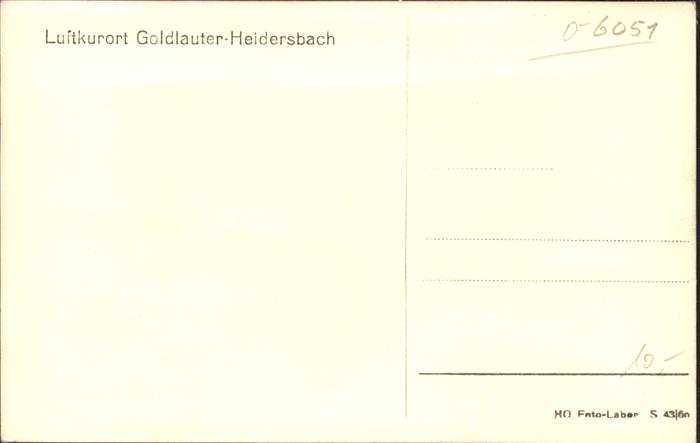 dd30051 Goldlauter Heidersbach M?hle Kat. Suhl