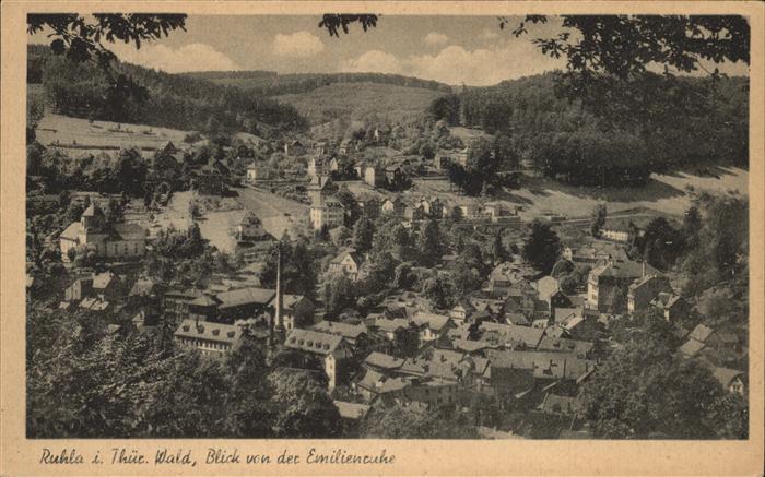 Ruhla Blick von der Emilienruhe
