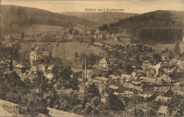 Ruhla Blick von der Emilienruhe