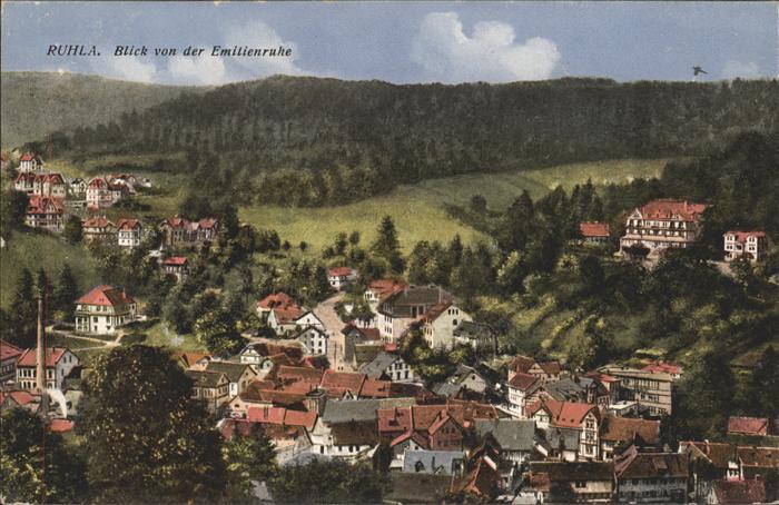 Ruhla Blick von der Emilienruhe