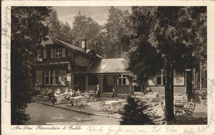 Ruhla Waldgasthaus zum drei Herrenstein am Re