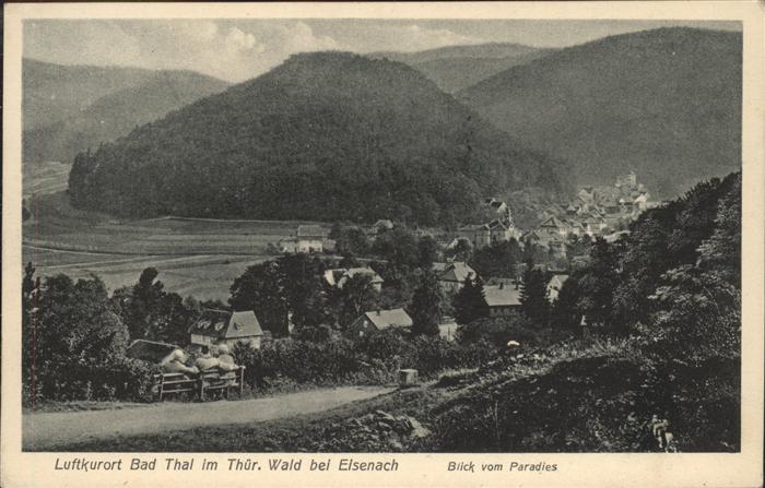 Bad Thal Ruhla Blick vom Paradies