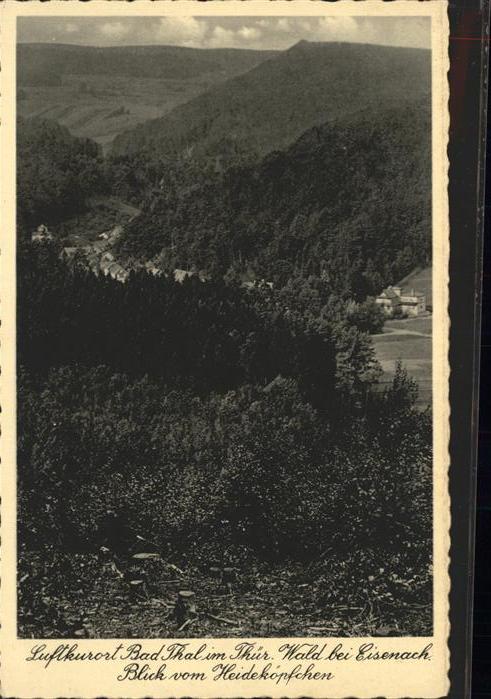 Bad Thal Ruhla Blick vom Heidek?pfchen