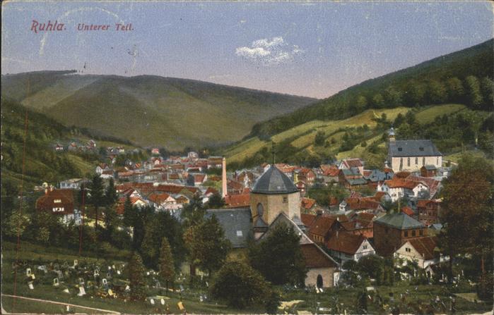 Ruhla Unterer Teil mit Friedhof