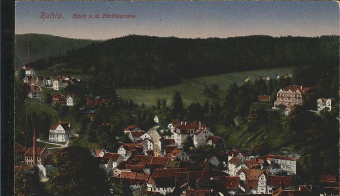 Ruhla Blick von der Emilienruhe