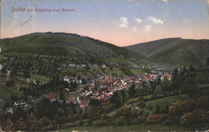 Ruhla Blick auf Ringberg u.Bermer