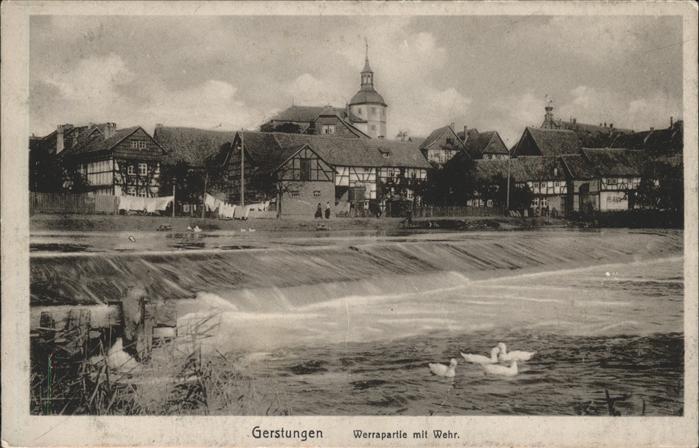 Gerstungen Werrapartie mit Wehr