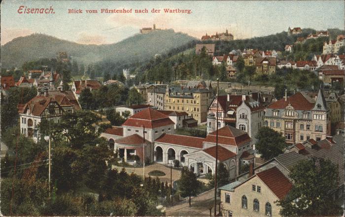 Eisenach Thueringen Blick vom Fürstenhof