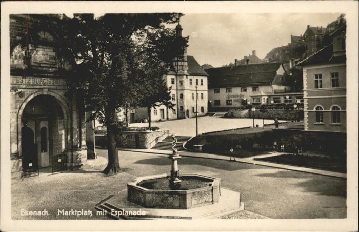 Eisenach Thueringen Marktplatz mit Esplanade