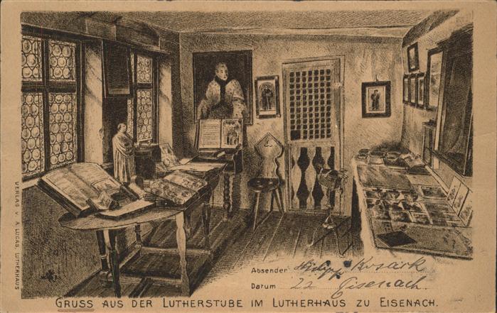 Eisenach Thueringen Lutherstube im Lutherhaus