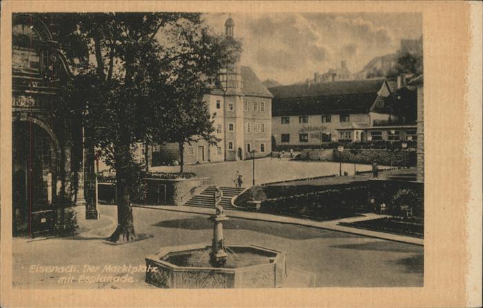 Eisenach Thueringen Marktplatz mit Esplanade