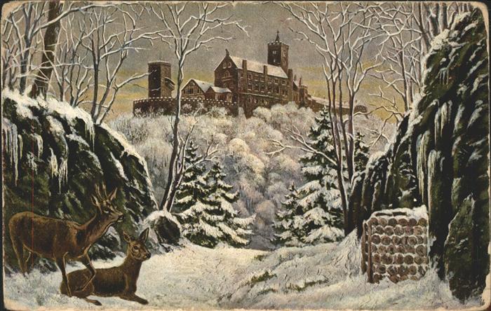 Wartburg Eisenach Die Wartburg im Schnee
